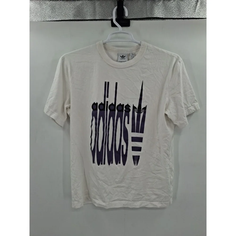 Adidas Mens White FS GRP 4 FM2222 Short Sleeves Pullover‎ T Shirt Size Medium